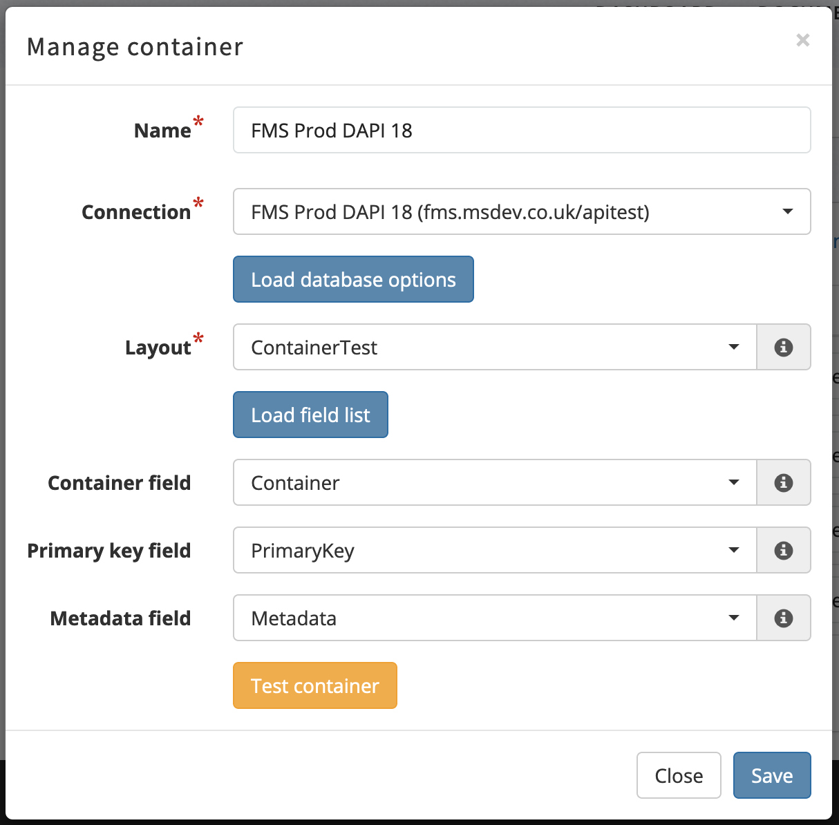 Managing Containers through our easy-to-use interface